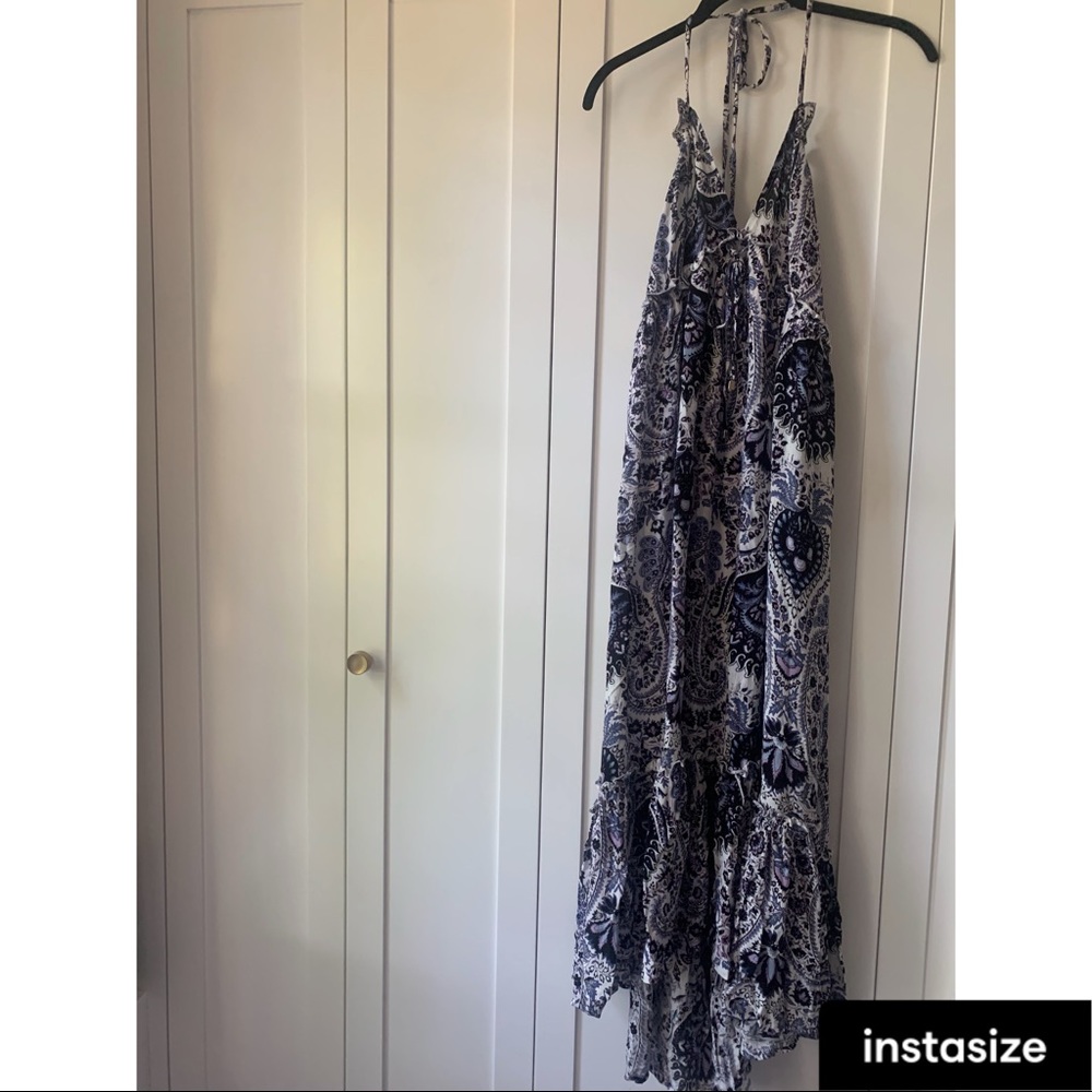 Le salty label halter low back dress NWT